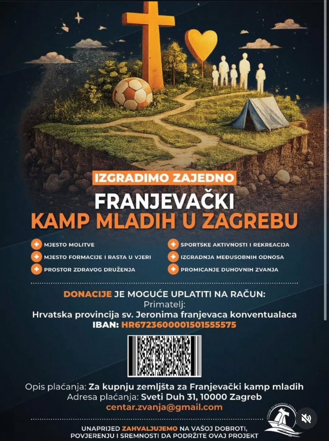 Donatorska večer za izgradnju Franjevačkog kampa za mlade