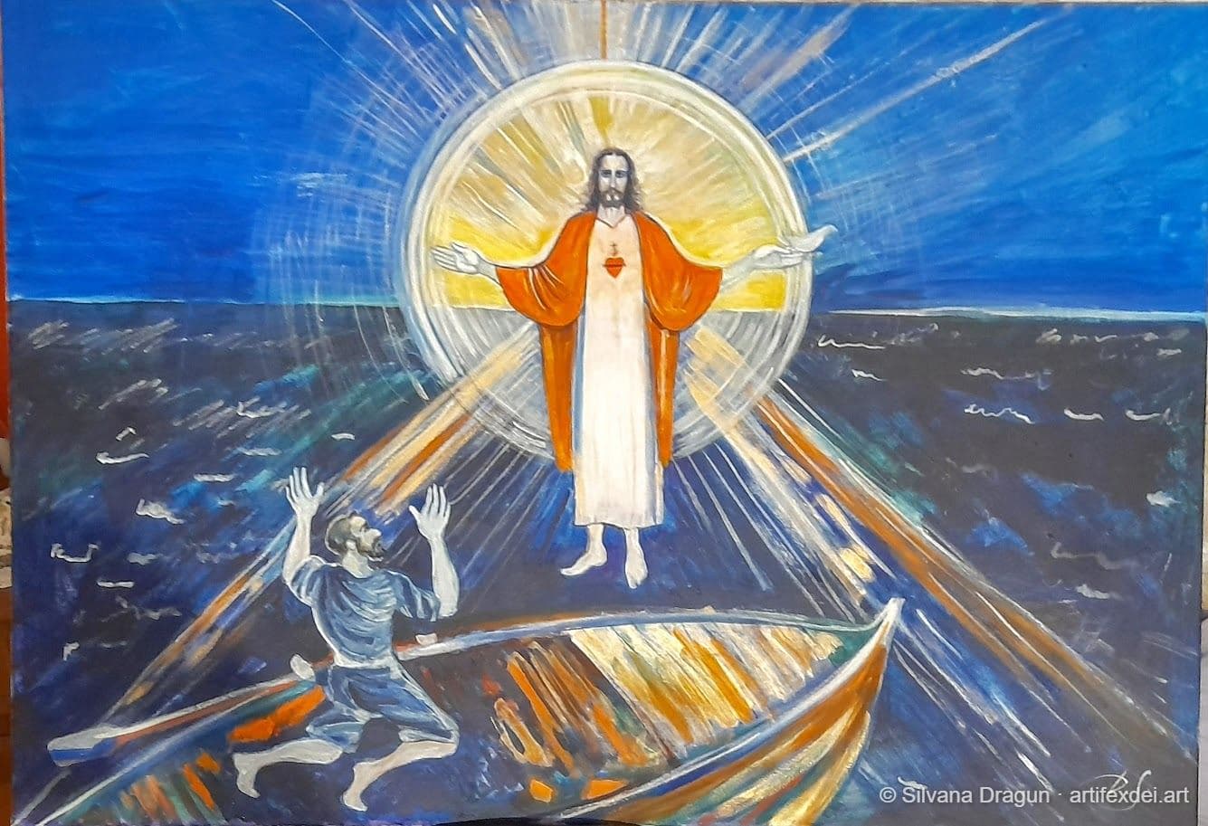 Isus i Petar na moru